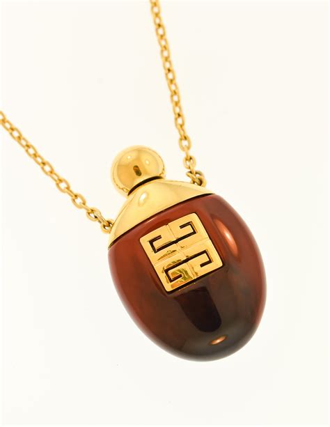 vintage givenchy perfume bottle necklace|old givenchy perfume for women.